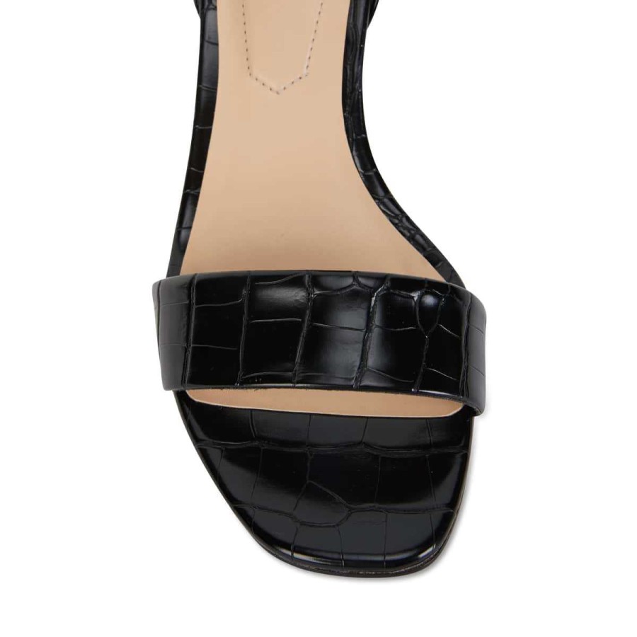 Heels Sandler  | Harper Heel In Black Croc Leather