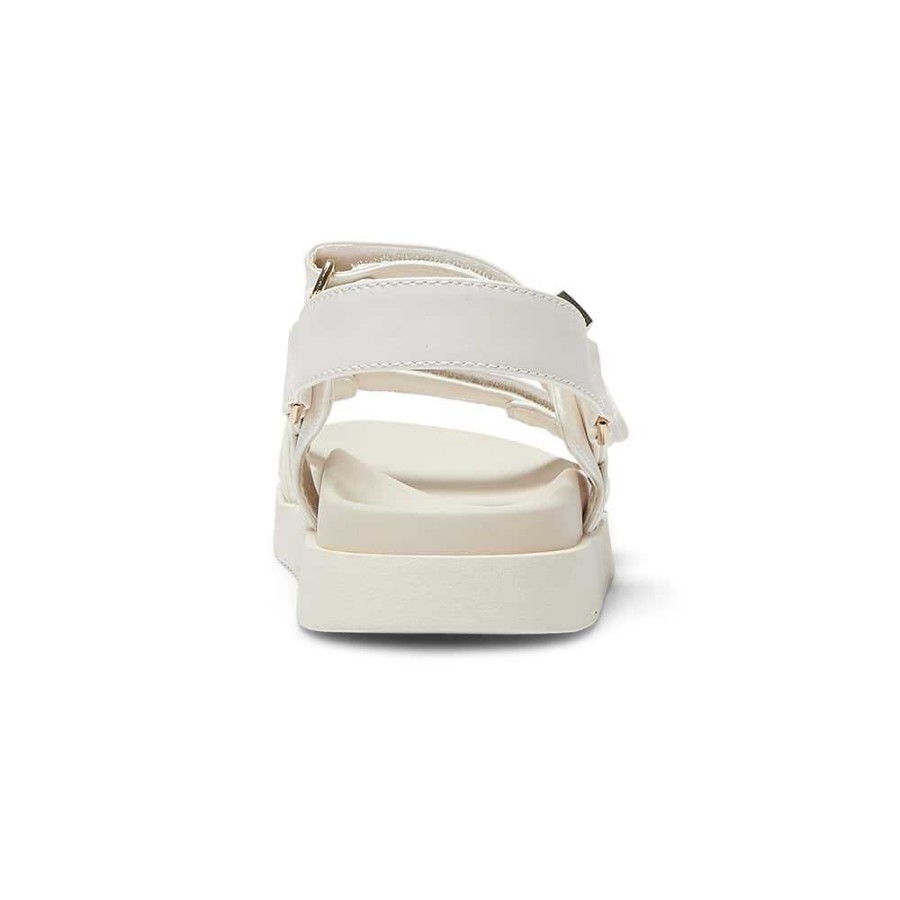 Flats Ravella | Hendrix Sandal In Bone Smooth • Shoehqshop